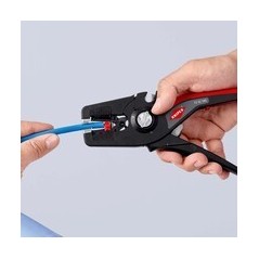 Knipex PreciStrip16 Cable Cutter - Precision Cutting Tool for Effortless Cable Stripping | 4003773085829
